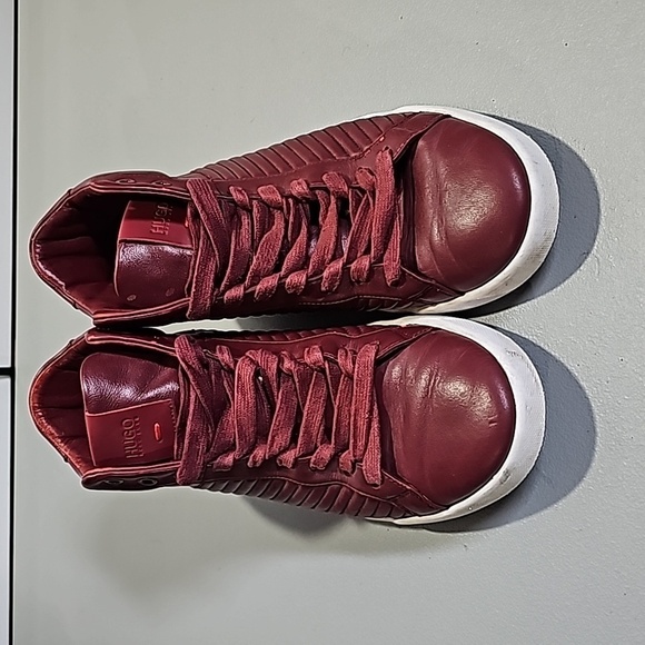 Hugo Boss maroon leather 40 shoes - Picture 2 of 8